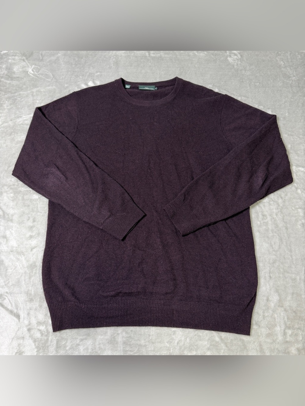 Rodd & Gunn Purple Cashmere Wool Blend Sweater Crew Neck Men's Large Preppy